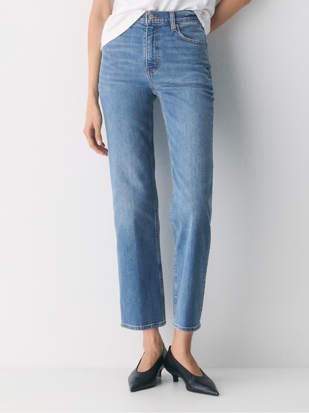 NWT Jessica Simpson Medium Wash High Rise Straight Leg Jeans